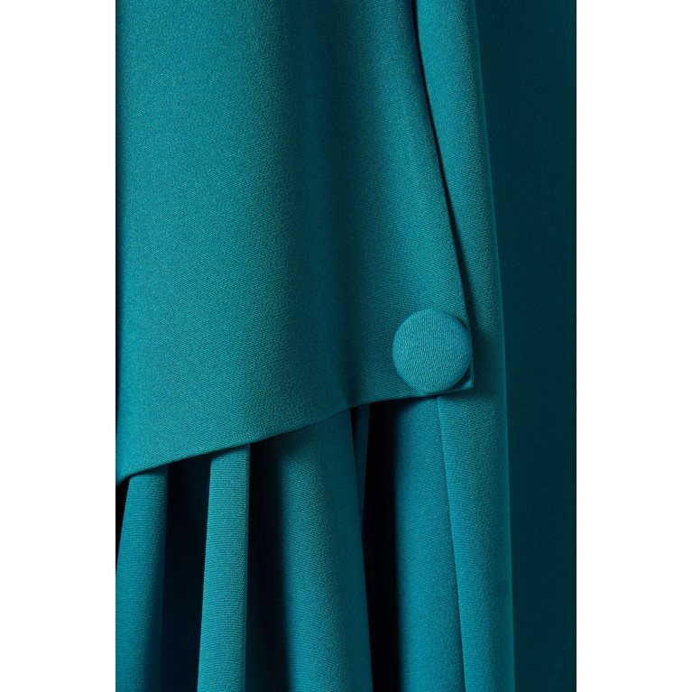 Rauaa Official - Lace-trim Abaya Blue