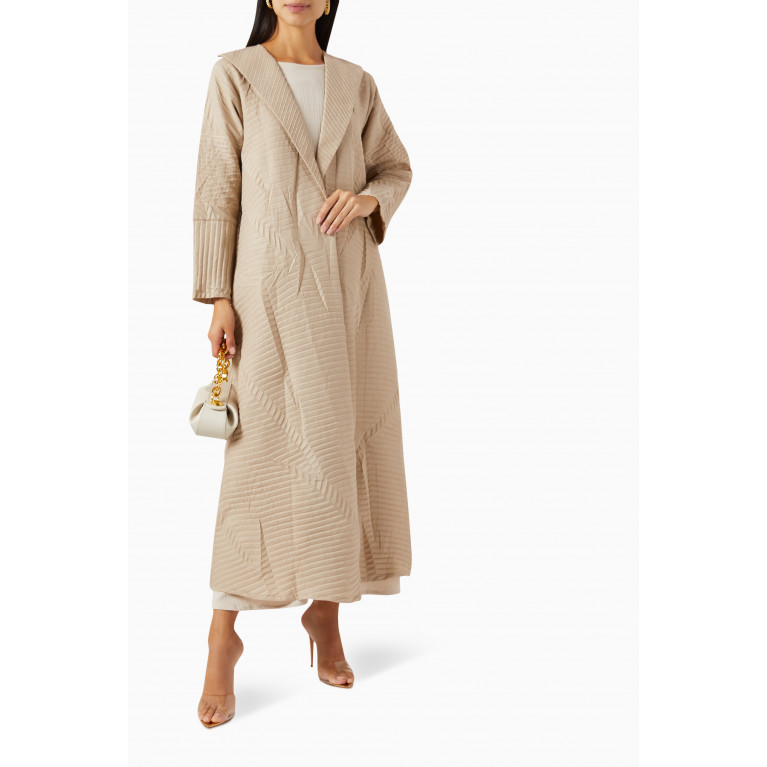 Rauaa Official - Textured Abaya in Crepe