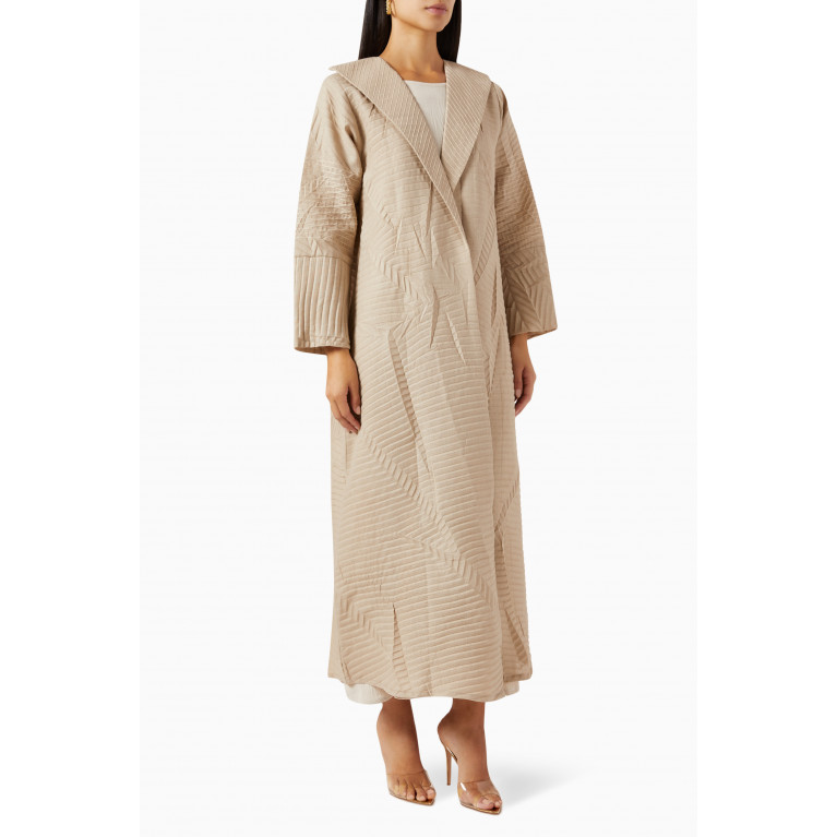 Rauaa Official - Textured Abaya in Crepe