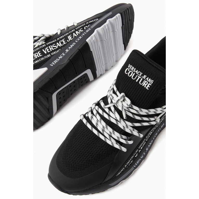 Versace Jeans Couture - Dynamic Sneakers in Technical Fabric Black