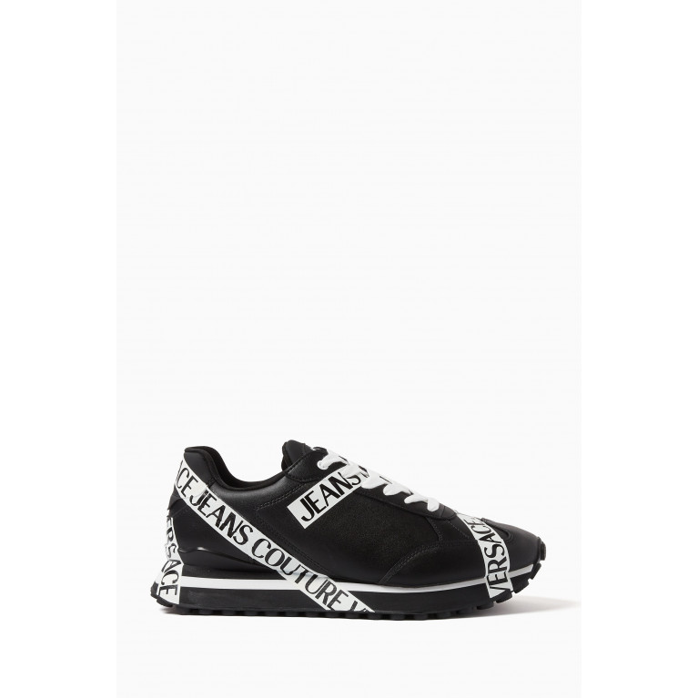 Versace Jeans Couture - Spyke Low Top Sneakers in Leather and Suede