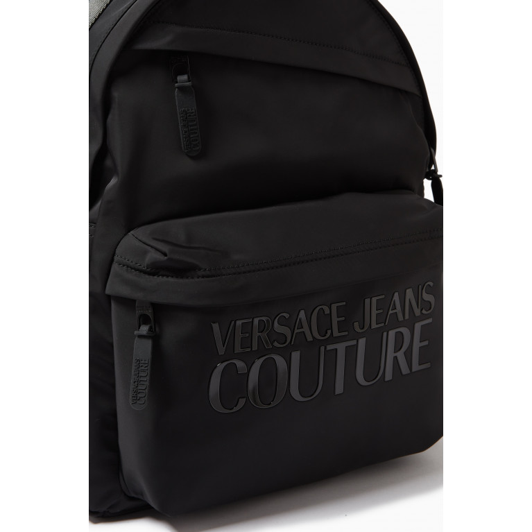 Versace Jeans Couture - Letter Logo Backpack in Nylon Black