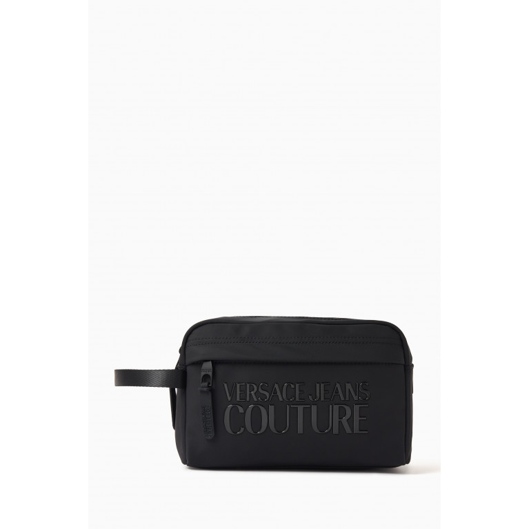 Versace Jeans Couture - Icon Couture Logo Wash Bag in Nylon Black