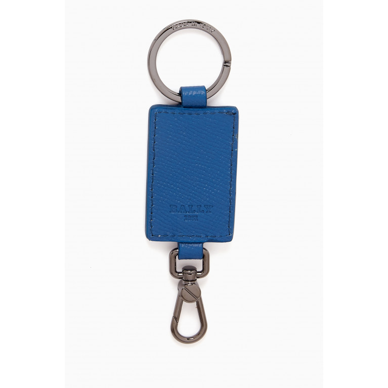 Bally - Keyholder in Leather Blue