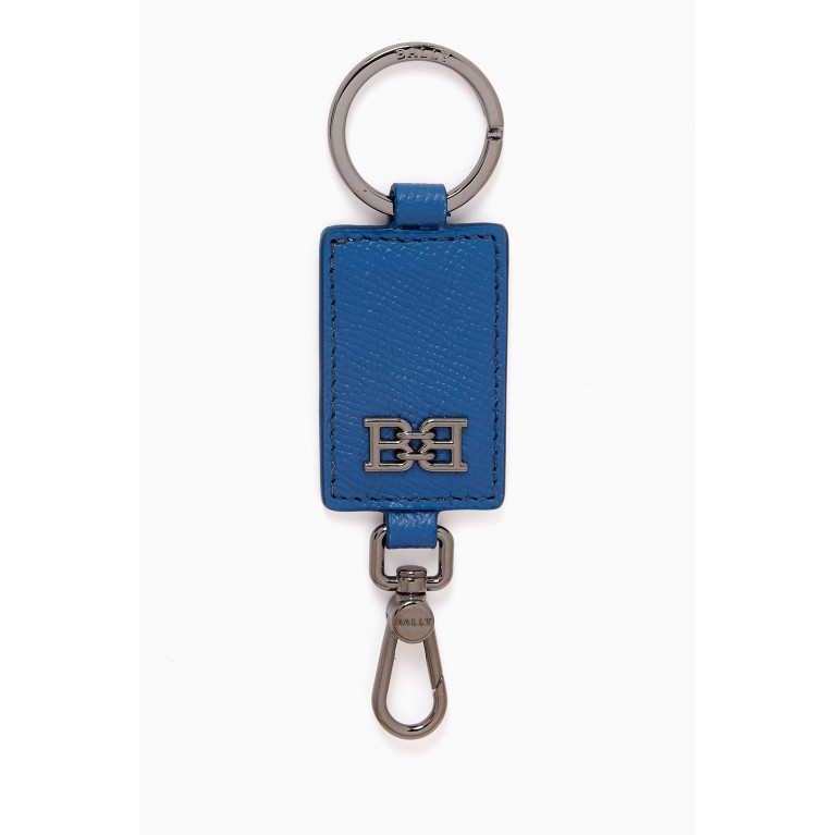 Bally - Keyholder in Leather Blue