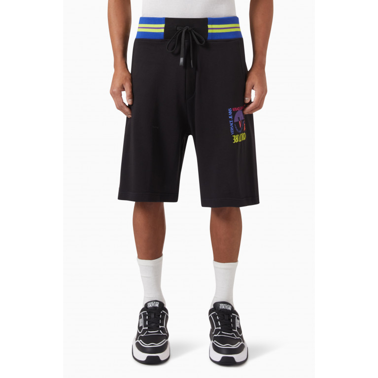 Versace Jeans Couture - Square V-Emblem Shorts in Cotton
