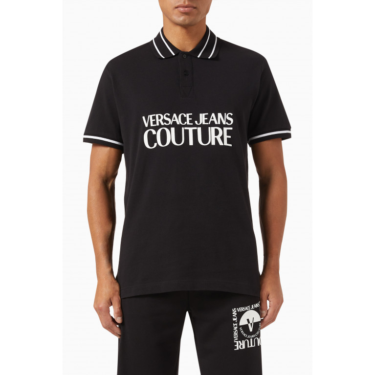 Versace Jeans Couture - Logo Polo Shirt in Cotton Piqué