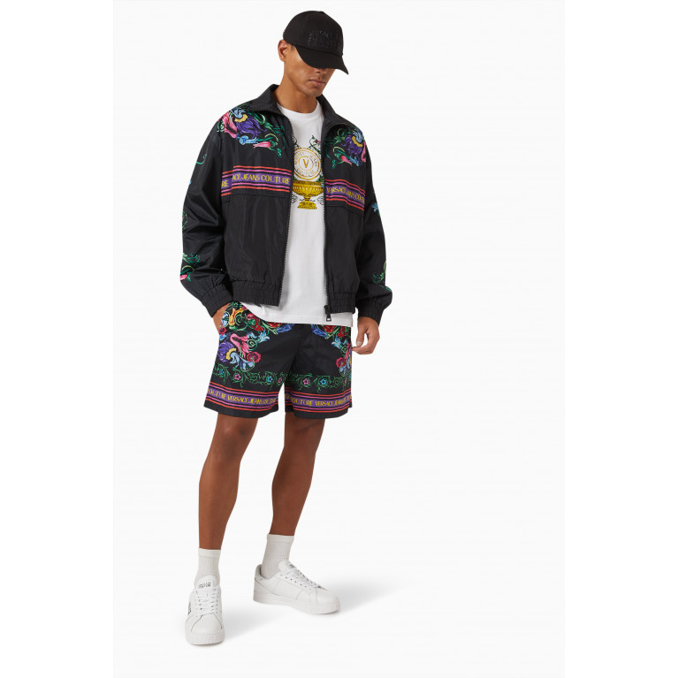 Versace Jeans Couture - Garden Print Bomber Jacket in Nylon