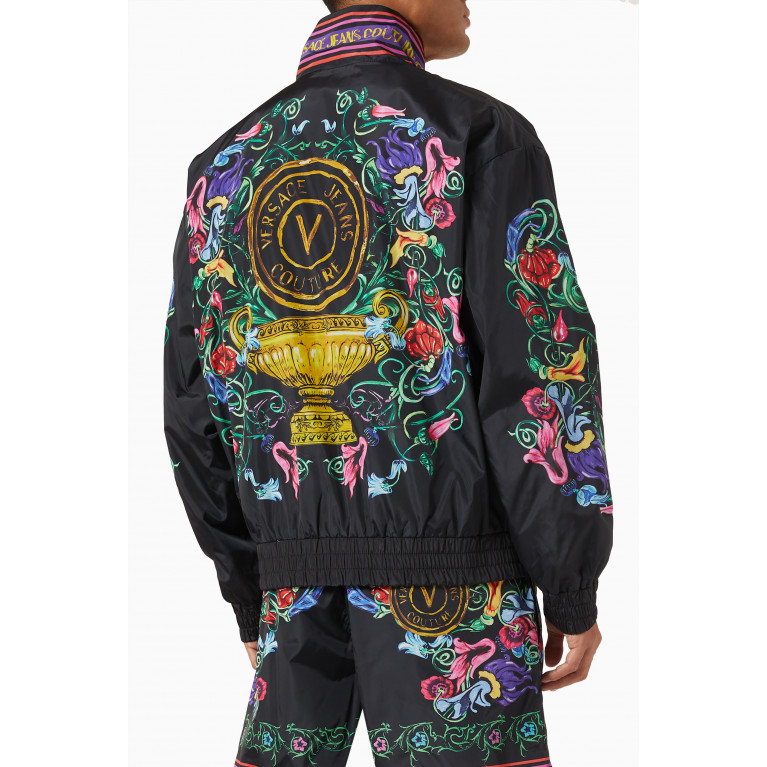 Versace Jeans Couture - Garden Print Bomber Jacket in Nylon