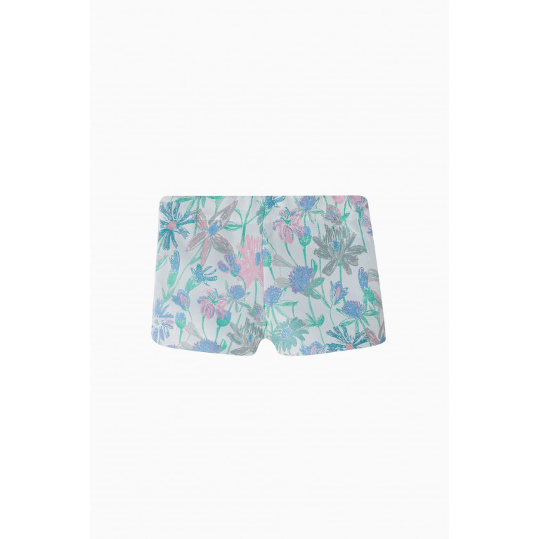 Hucklebones - Floral Jacquard Tailored Shorts