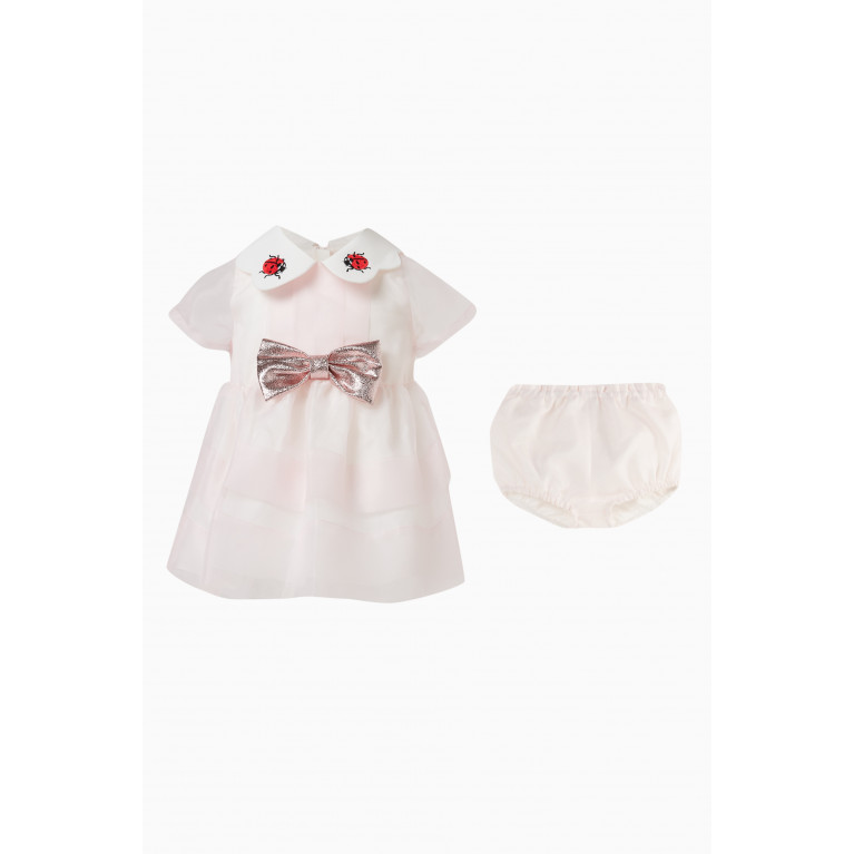 Hucklebones - Embroidered Collar Bodice Dress & Bloomers