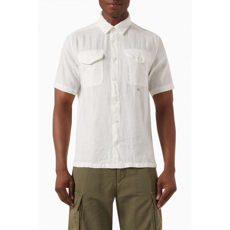 C.P. Company - Pocket Shirt in Linen Neutral