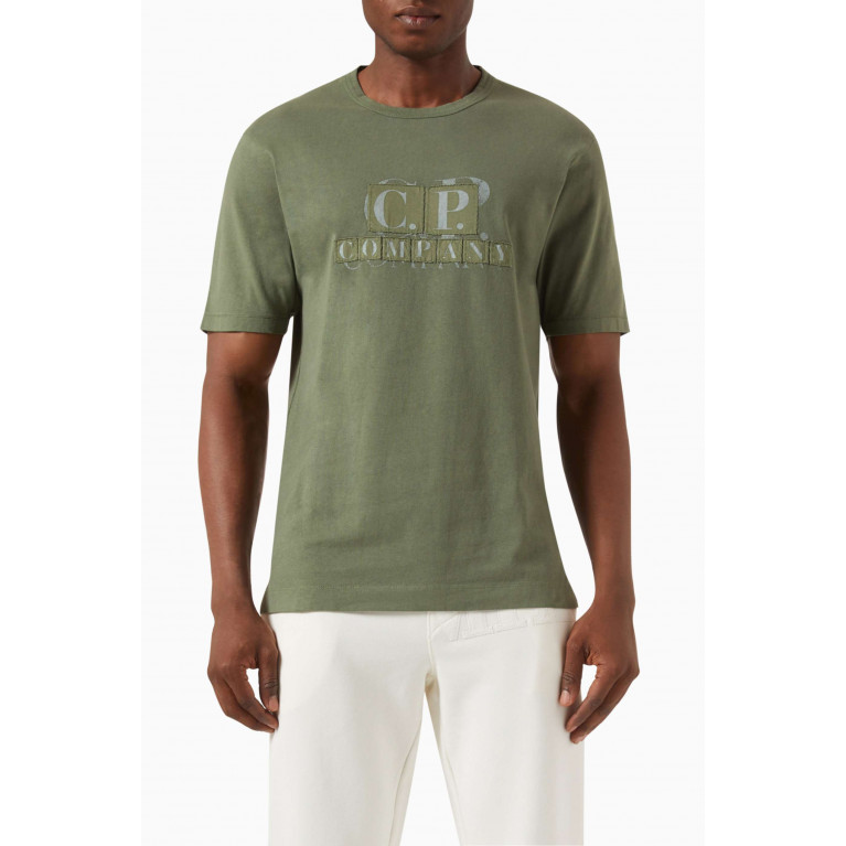 C.P. Company - 1020 Logo Patch T-shirt in Cotton Jersey