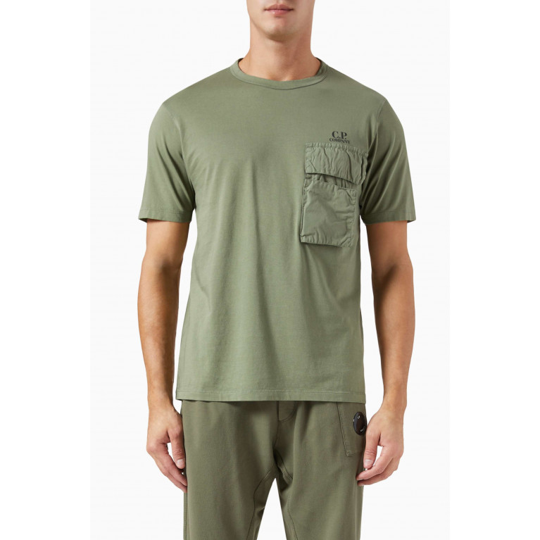 C.P. Company - 20/1 Pocket T-shirt in Cotton-jersey Green