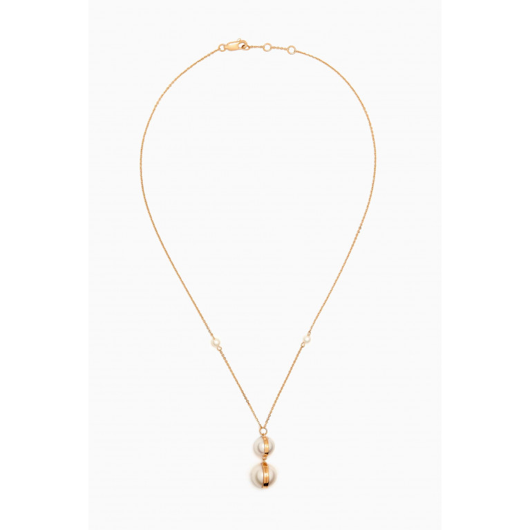 Damas - Kiku Glow Sphere Pearl Necklace in 18kt Gold