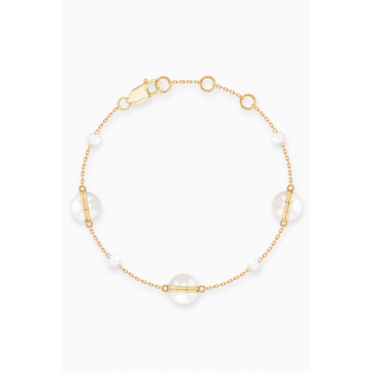 Damas - Kiku Glow Sphere Pearl Bracelet in 18kt Gold