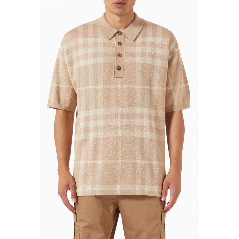 Burberry - Wellman Polo Shirt in Wool