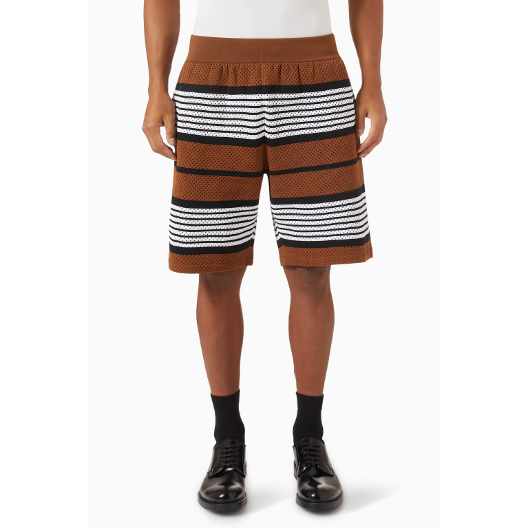 Burberry - Stripe Track Shorts in Polyamide
