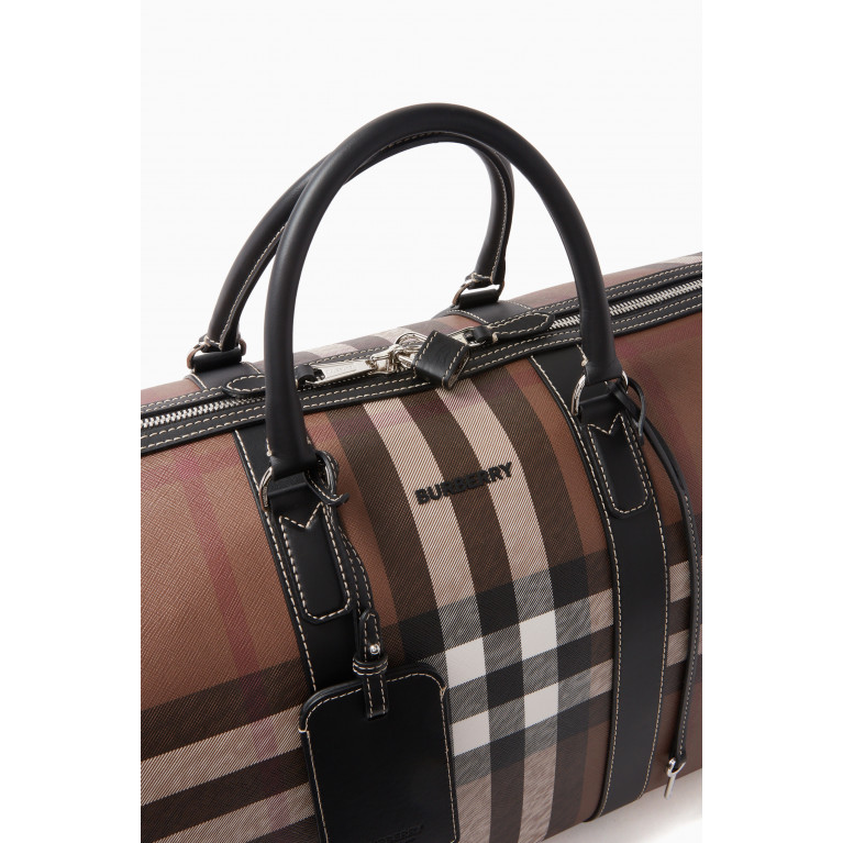 Burberry - Boston Holdall Weekend Bag in Check Canvas