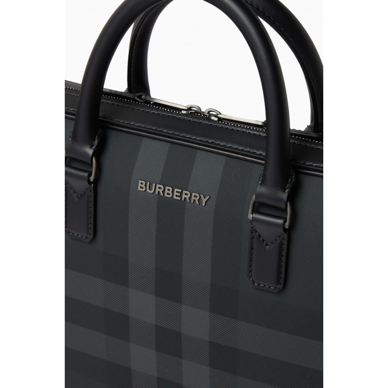 Burberry - Slim Ainsworth Briefcase in Check Canvas