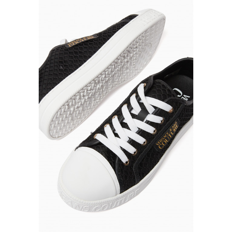 Versace Jeans Couture - Low-top Sneakers in Mesh Black