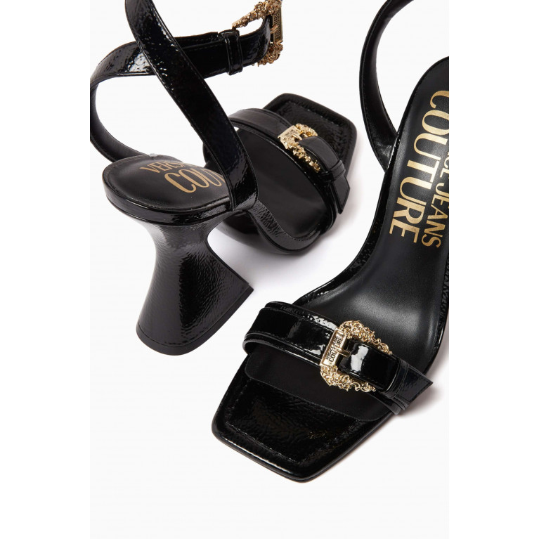Versace Jeans Couture - Kristen Buckles Sandals in Faux Leather