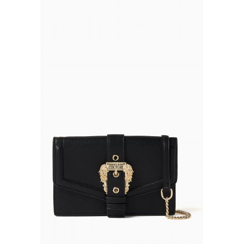 Versace Jeans Couture - Couture 1 Chain Wallet in Grainy Leather Black