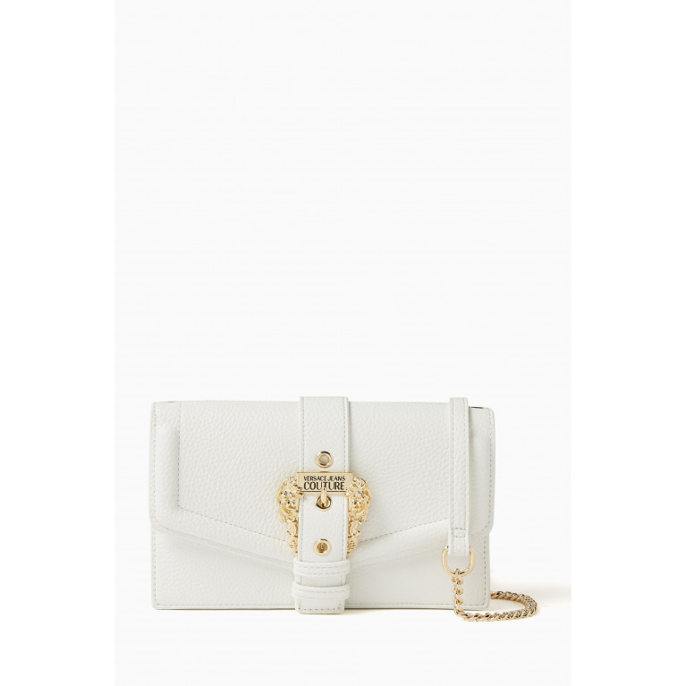 Versace Jeans Couture - Couture 1 Chain Wallet in Grainy Leather White