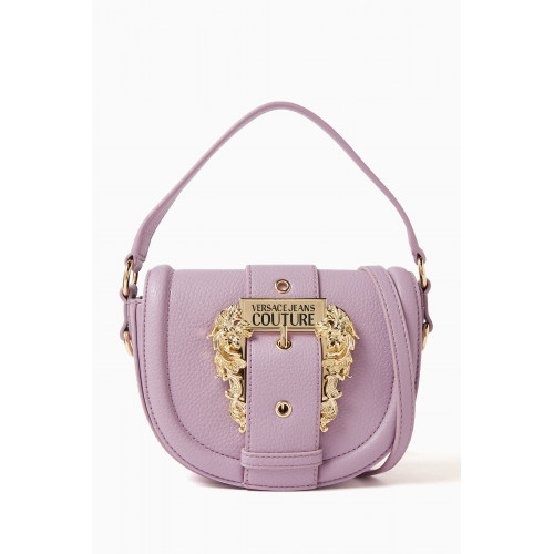 Versace Jeans Couture - Couture 01 Round Crossbody Bag in Grainy Leather Purple