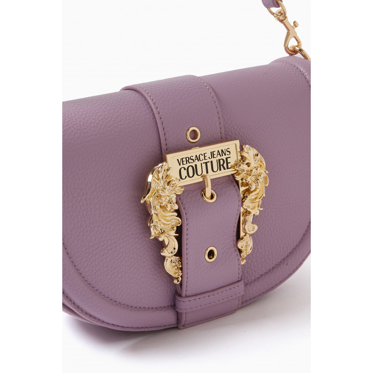 Versace Jeans Couture - Couture 01 Shoulder Bag in Grainy Leather Purple