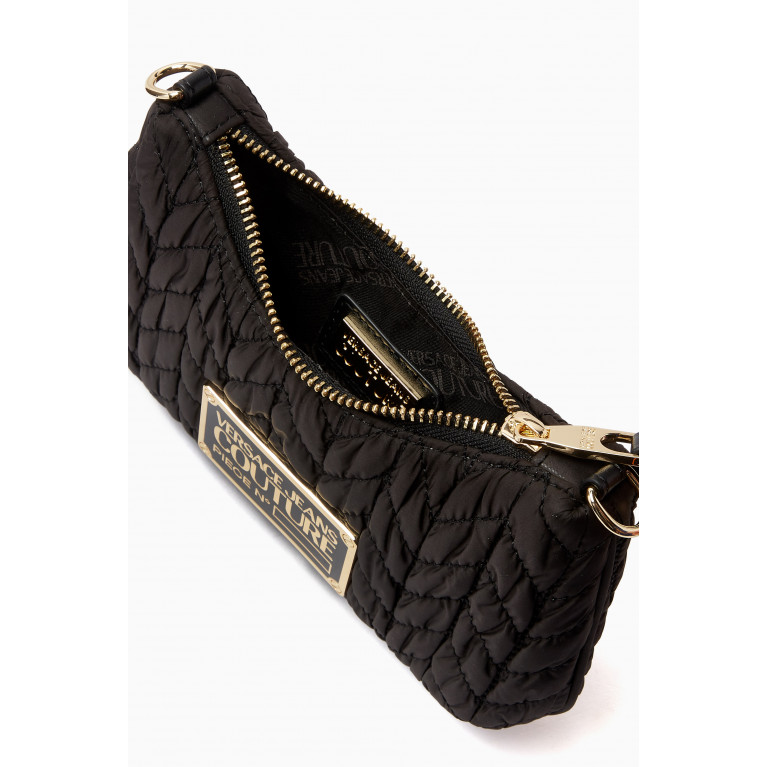 Versace Jeans Couture - Small Crunchy Chain-strap Shoulder Bag in Nylon Black