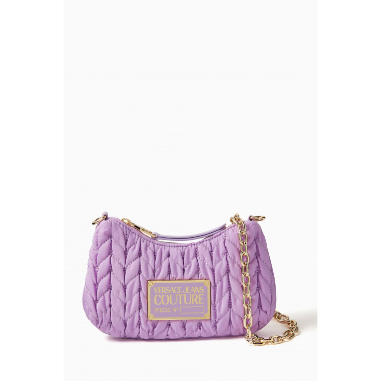 Versace Jeans Couture - Small Crunchy Chain-strap Shoulder Bag in Nylon Purple