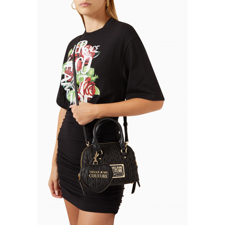 Versace Jeans Couture - Crunchy Small Top Handle Bag in Quilted Nylon