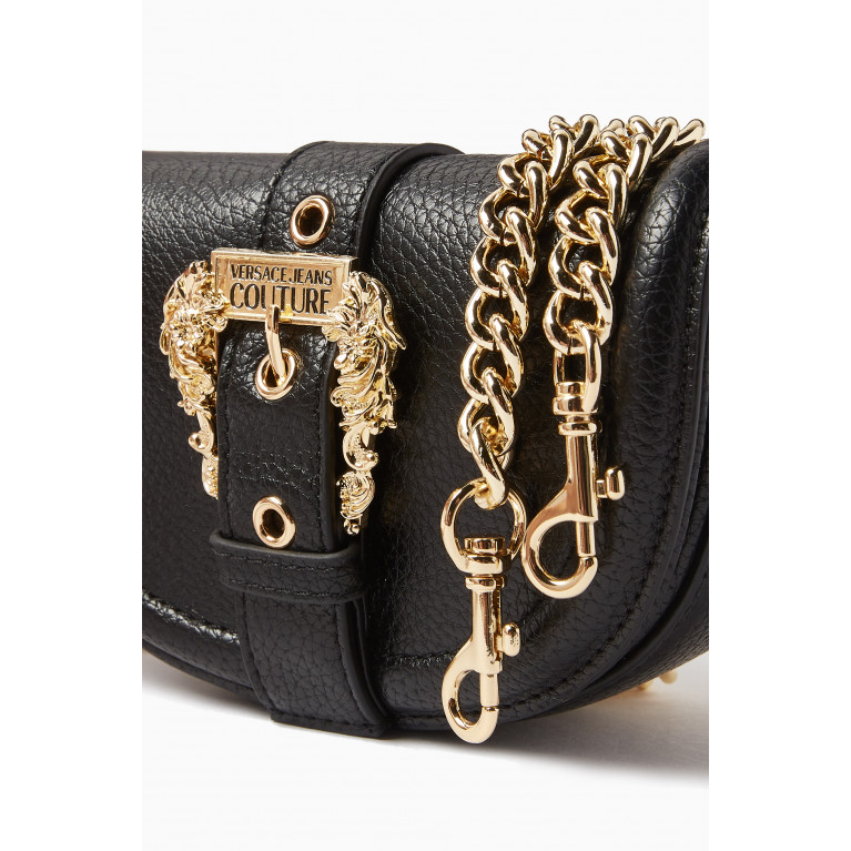 Versace Jeans Couture - Small Coutoure 01 Crossbody Bag in Grainy Leather Black