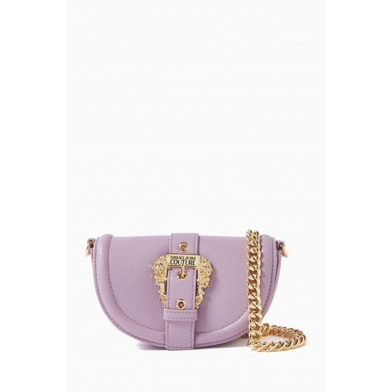 Versace Jeans Couture - Small Coutoure 01 Crossbody Bag in Grainy Leather Purple