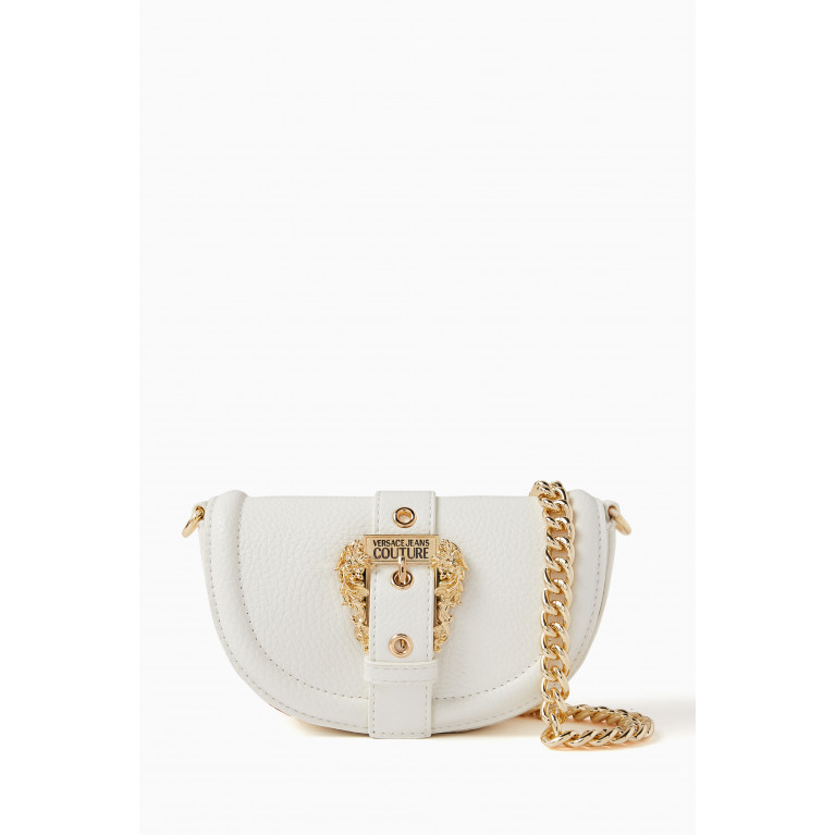 Versace Jeans Couture - Small Coutoure 01 Crossbody Bag in Grainy Leather White