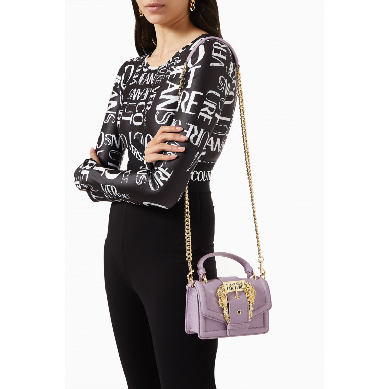 Versace Jeans Couture - Couture 01 Crossbody Bag in Leather Purple