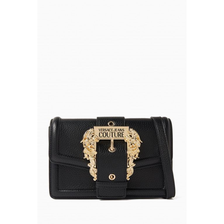 Versace Jeans Couture - Small Couture 01 Crossbody Bag in Leather Black