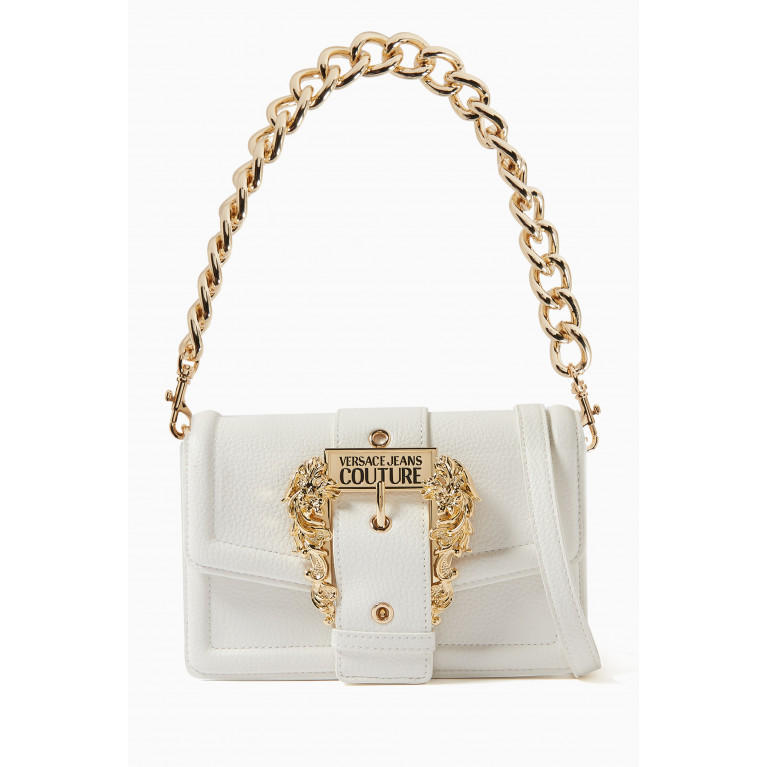 Versace Jeans Couture - Small Couture 01 Crossbody Bag in Leather White
