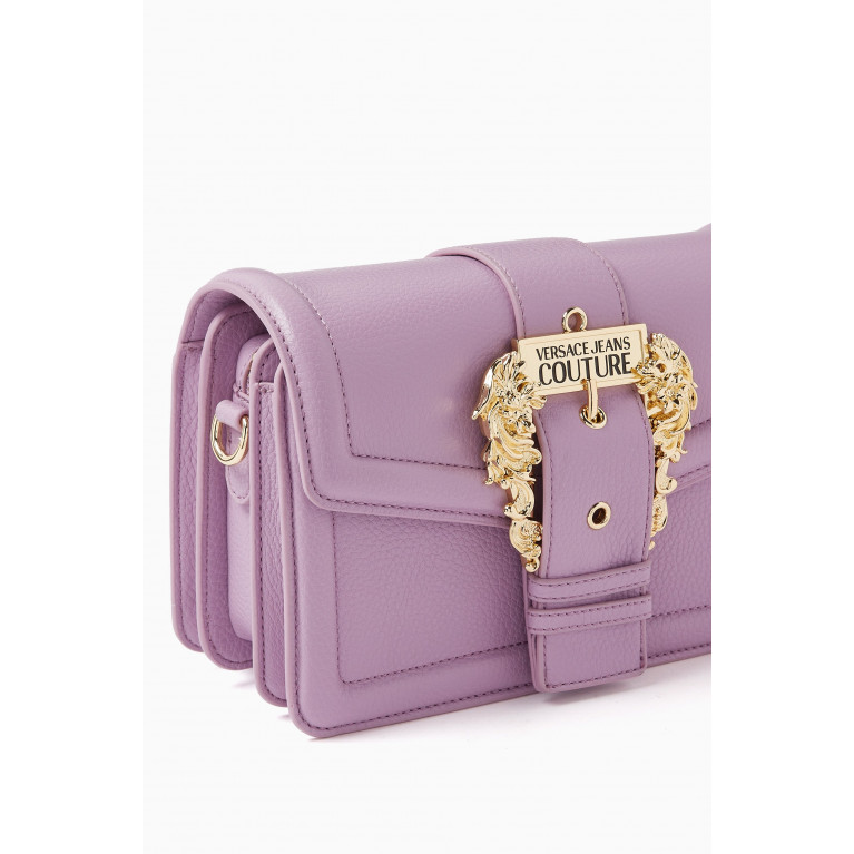 Versace Jeans Couture - Medium Couture 01 Shoulder Bag in Polyurethane Purple