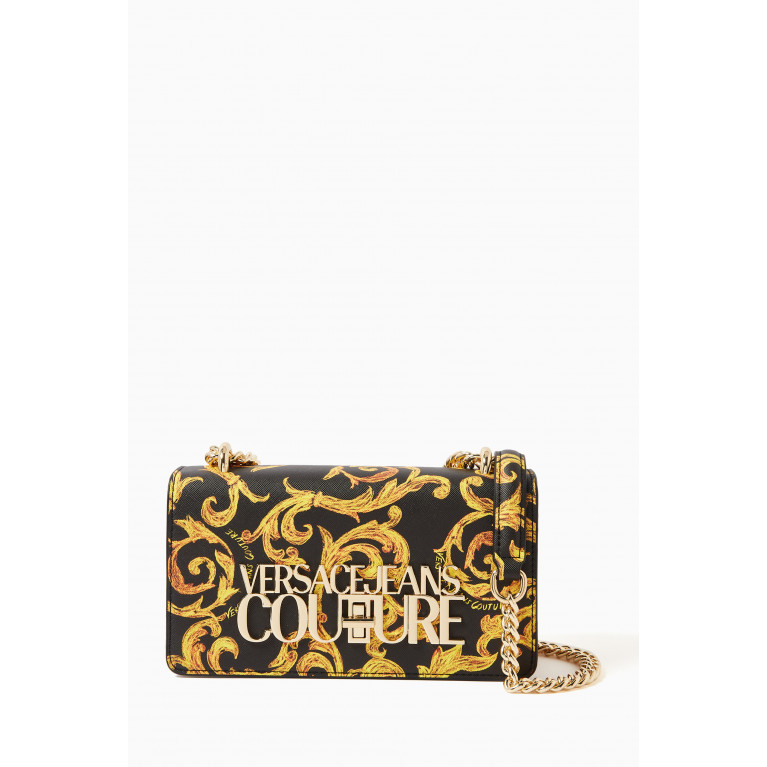 Versace Jeans Couture - Small Sketch Couture Print Crossbody Bag in Saffiano Leather