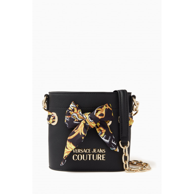Versace Jeans Couture - Thelma Barocco Scarf Crossbody Bag in Faux-leather Black