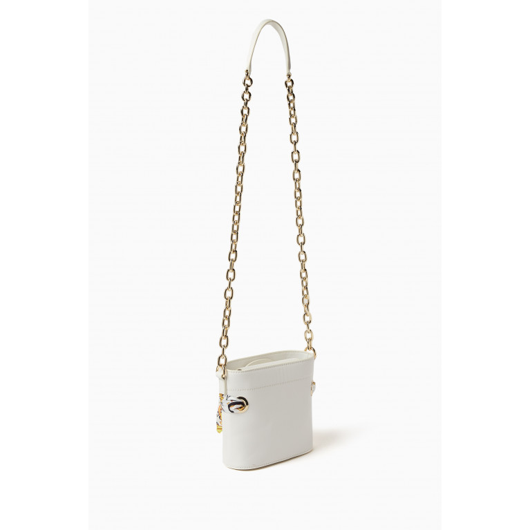 Versace Jeans Couture - Thelma Barocco Scarf Crossbody Bag in Faux-leather White