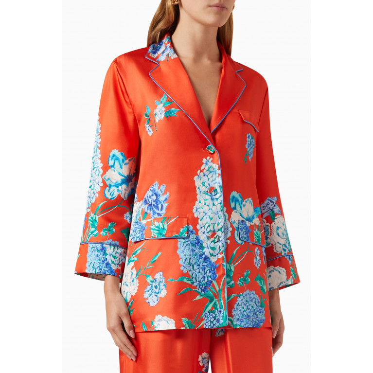 Cara Cara - Venezia Floral Print Jacket in Silk