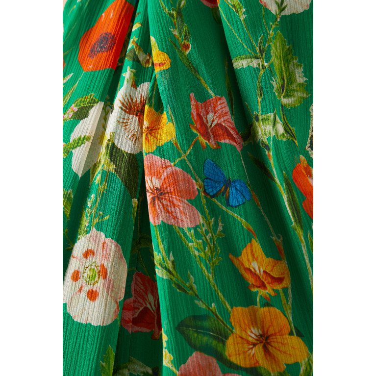 Cara Cara - Marion Floral Print Jumpsuit in Silk