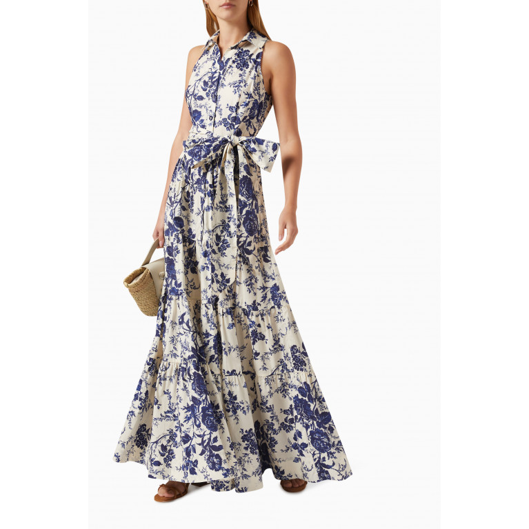 Cara Cara - Adriana Tiered Maxi Dress in Cotton-poplin