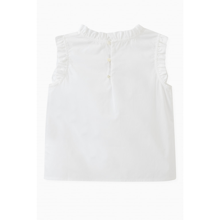 Bonpoint - Lou Frilled Blouse in Cotton