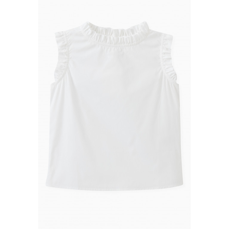 Bonpoint - Lou Frilled Blouse in Cotton