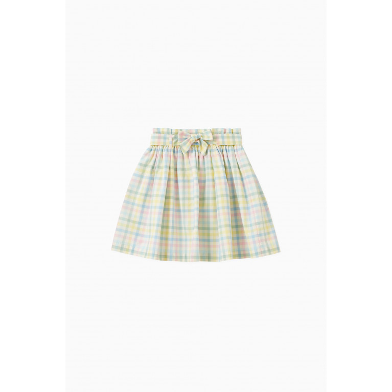 Bonpoint - Tuie Check Print Skirt in Cotton