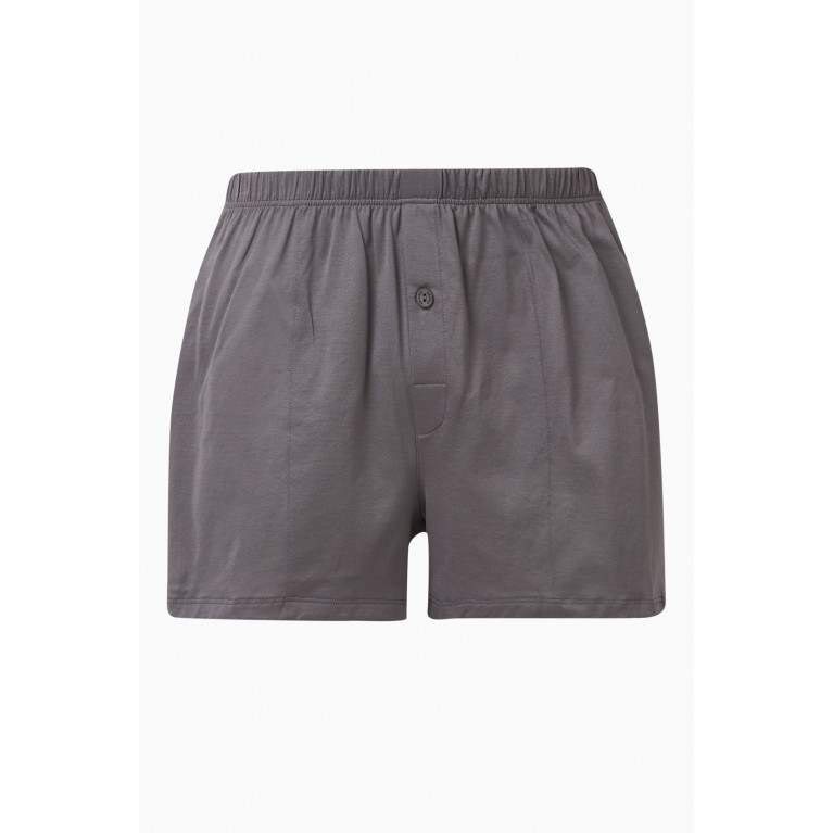 Hanro - Sporty Boxers in Cotton Jersey Grey